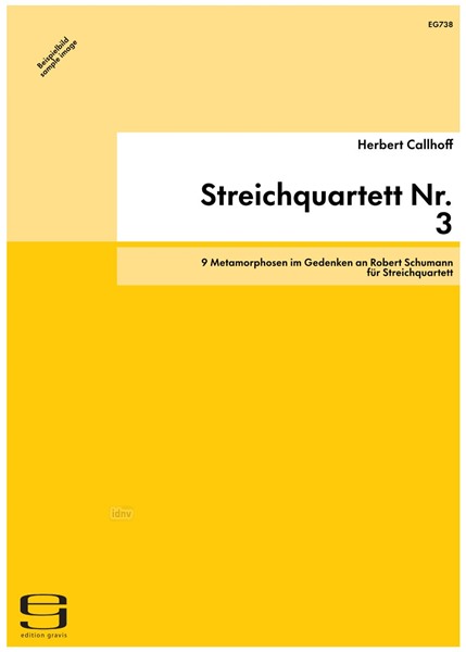 Streichquartett Nr. 3 für Streichquartett (1971/72)