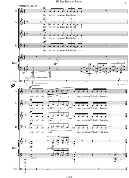 Der Rabe und der Fuchs für gemischten Chor und neun Instrumente (2015) Der Rabe und der Fuchs für gemischten Chor und neun Instrumente (2015)