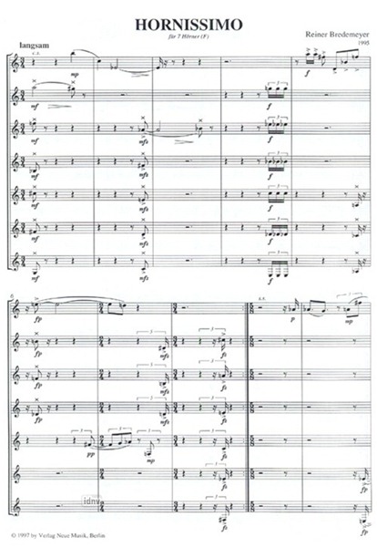 Hornissimo für sieben Hörner (F) (1995) Hornissimo für sieben Hörner (F) (1995)