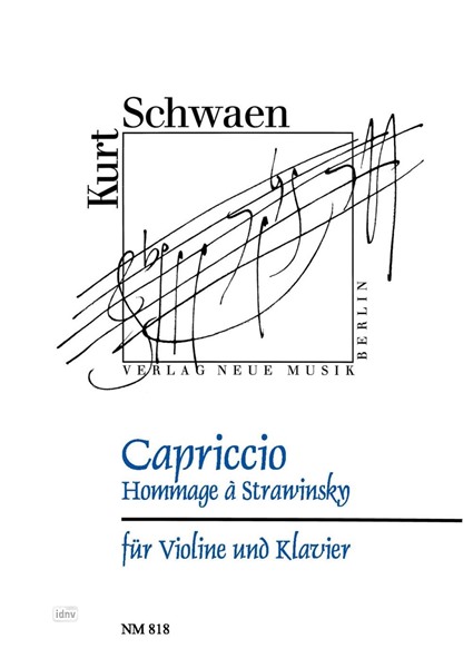 Capriccio für Violine und Klavier Capriccio für Violine und Klavier