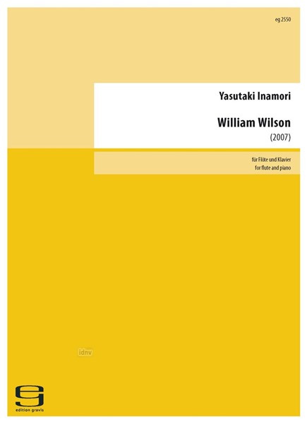 William Wilson für Flöte und Klavier (2007)