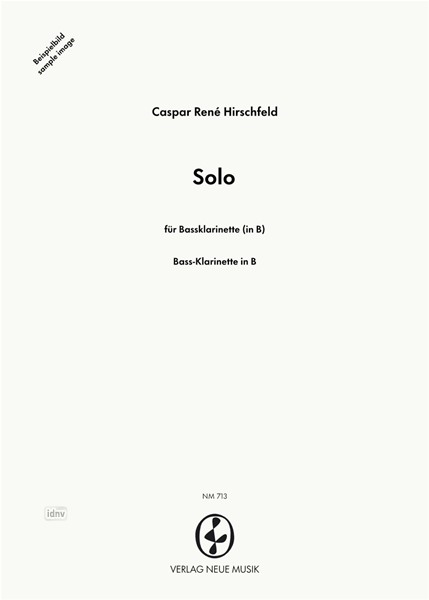 Solo für Bassklarinette (in B) op. 33b Solo für Bassklarinette (in B) op. 33b