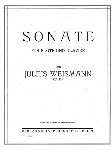 Sonate für Flöte und Klavier op. 135 Sonate für Flöte und Klavier op. 135