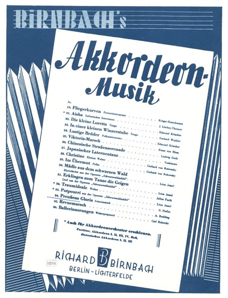 Preußens Gloria, Armeemarsch I Nr. 240 für Akkordeon Preußens Gloria, Armeemarsch I Nr. 240 für Akkordeon