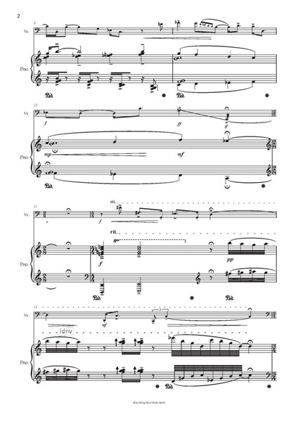 Extensions / Išsipletimai für Violoncello und Klavier (2021) Extensions / Išsipletimai für Violoncello und Klavier (2021)