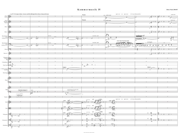 Kammermusik IV für Ensemble (2004/05) Kammermusik IV für Ensemble (2004/05)