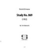 Study No. 869 für Violoncello (1992)