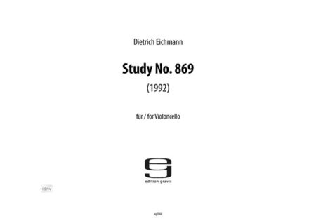 Study No. 869 für Violoncello (1992)