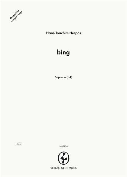 bing für 1-4 und mehr Soprane (2009)