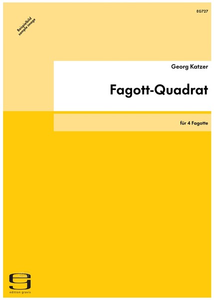 Fagott-Quadrat für 4 Fagotte (1999)