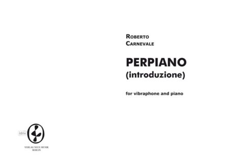 Perpiano for vibraphone and piano