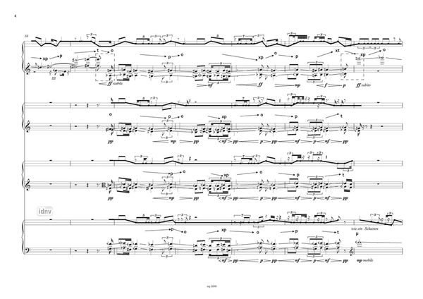 abbozzo IV für Streichquartett (2012) abbozzo IV für Streichquartett (2012)