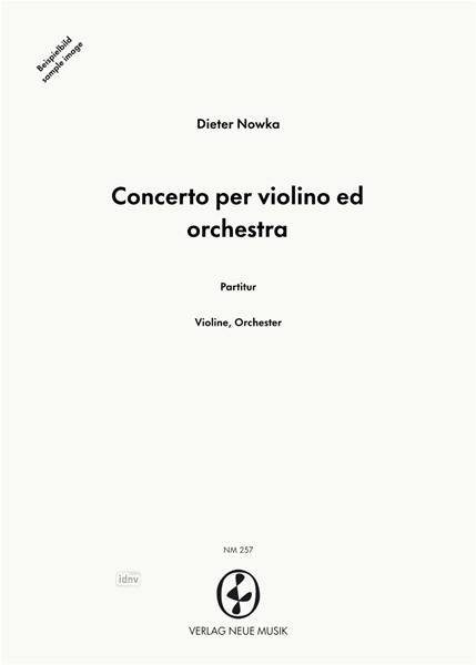 Concerto per violino ed orchestra