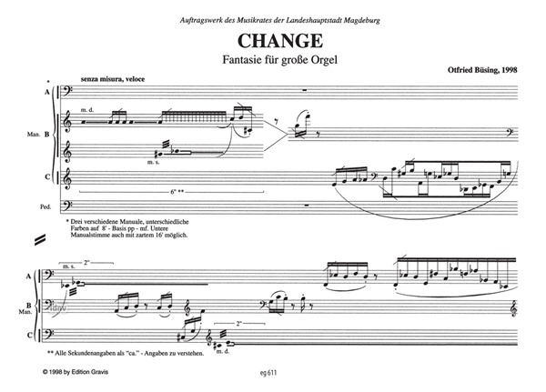 Change für große Orgel (1998)