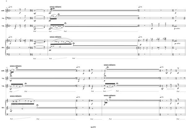 Le tombeau d'une étoile für Altflöte, Violoncello, Vibraphon und Klavier (2016) Le tombeau d'une étoile für Altflöte, Violoncello, Vibraphon und Klavier (2016)