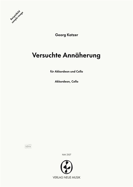 Versuchte Annäherung für Akkordeon und Cello (1990)