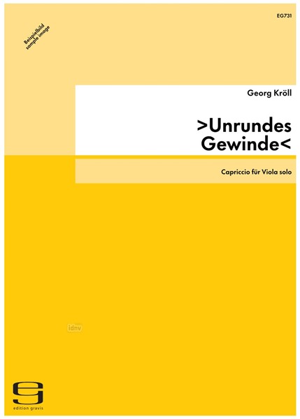 >Unrundes Gewinde< für Viola solo (1987)