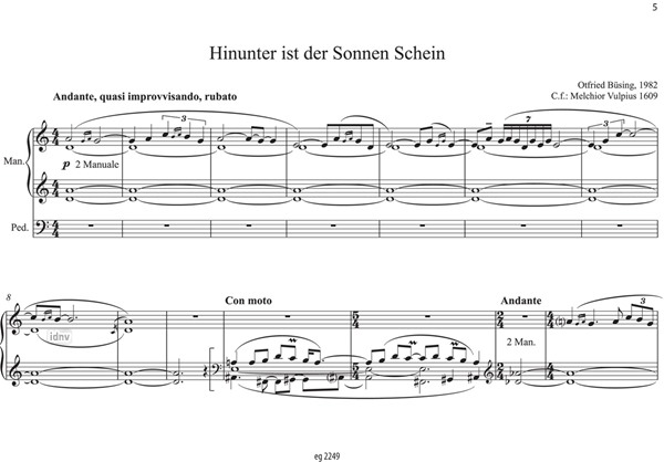 Fünf Orgelchoräle für Orgel (2014) Fünf Orgelchoräle für Orgel (2014)