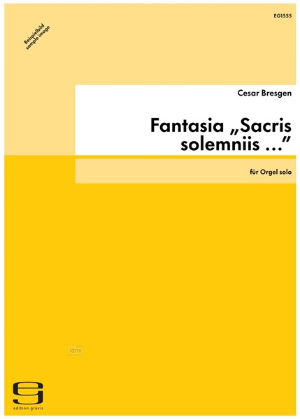Fantasia „Sacris solemniis ...” für Orgel solo (1982)