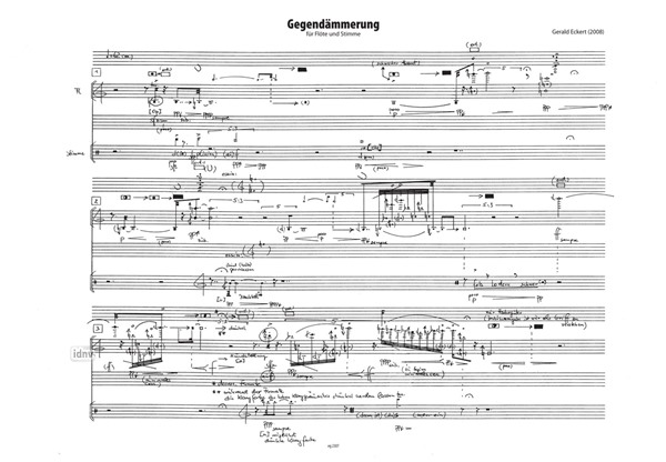 Gegendämmerung für Stimme und Flöte (2008) Gegendämmerung für Stimme und Flöte (2008)