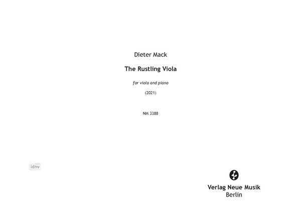 The Rustling Viola für Viola und Klavier (2021) The Rustling Viola für Viola und Klavier (2021)