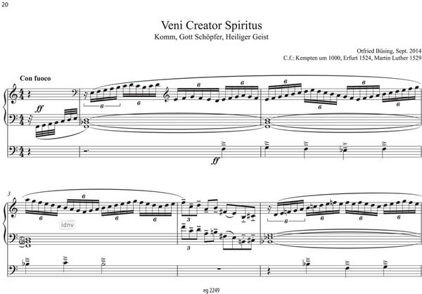 Fünf Orgelchoräle für Orgel (2014) Fünf Orgelchoräle für Orgel (2014)