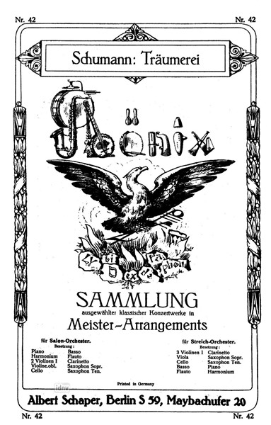Träumerei op. 15, Nr. 7 für Salon-Orchester Träumerei op. 15, Nr. 7 für Salon-Orchester