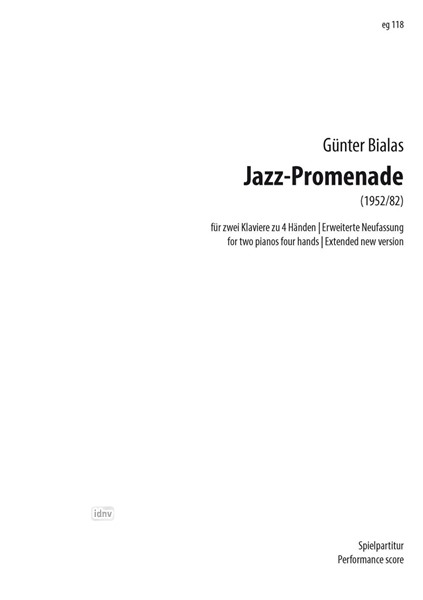 Jazz-Promenade für 2 Klaviere zu 4 Händen (1952/82)