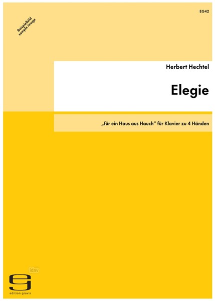 Elegie für Klavier zu 4 Händen (1980/81)