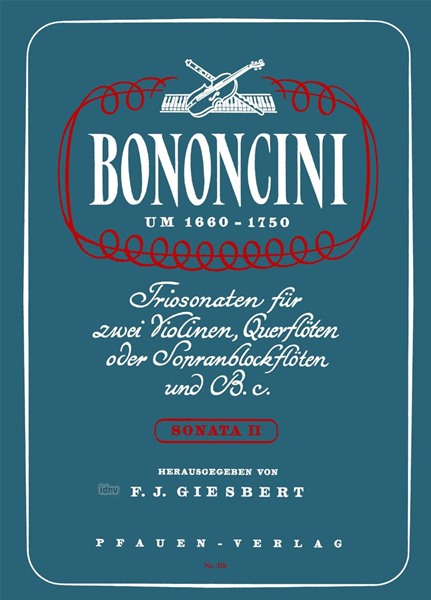 Triosonate Nr. 2 für zwei Violinen und Klavier (1732)