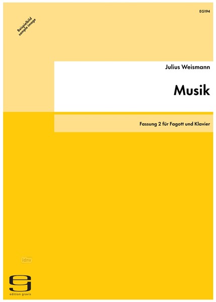 Musik für Fagott und Klavier op. 153 (1947)