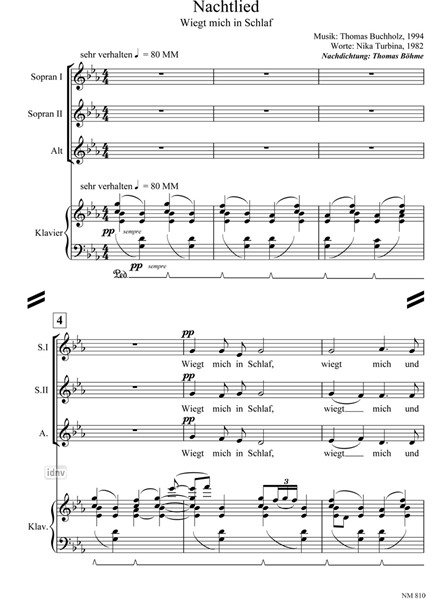 Tränentröpfchen für Frauen- und Kinderchor (SSA) und Klavier Tränentröpfchen für Frauen- und Kinderchor (SSA) und Klavier