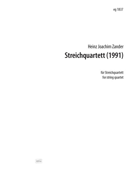 Streichquartett für Streichquartett (1991) Streichquartett für Streichquartett (1991)