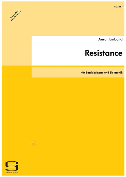 Resistance für Bassklarinette und Elektronik (2012)
