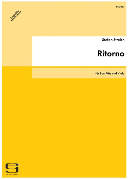Ritorno für Bassflöte und Viola (2006/07)