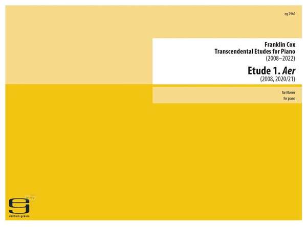 Etude 1. Aer für Klavier (2008-22) Etude 1. Aer für Klavier (2008-22)