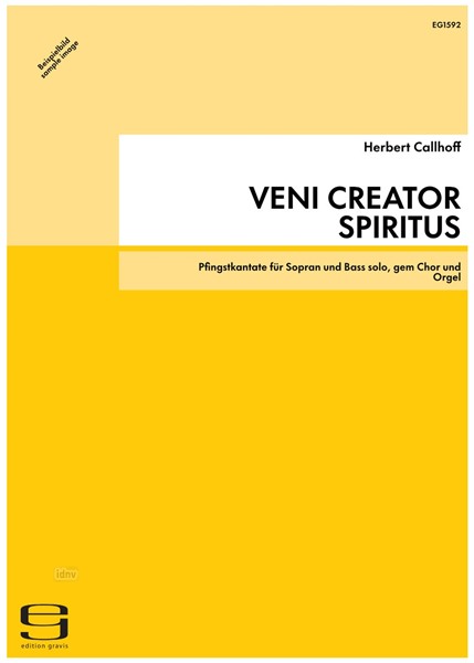 Veni Creator Spiritus für Sopran und Bass solo, gem Chor und Orgel (1983) Veni Creator Spiritus für Sopran und Bass solo, gem Chor und Orgel (1983)