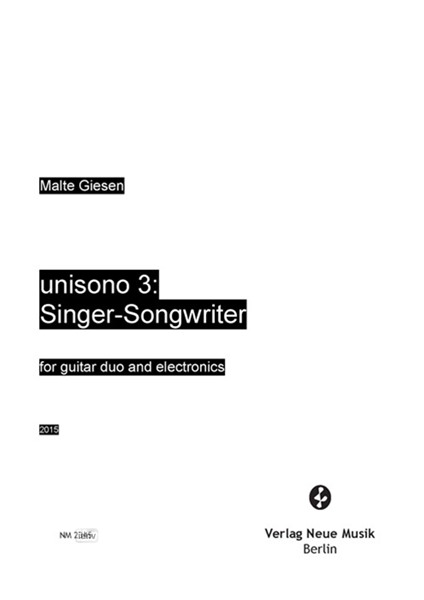 unisono 3 for guitar duo and electronics (2015)