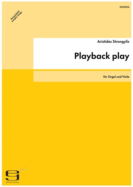 Playback play für Orgel und Viola (2007)