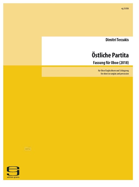 Östliche Partita (für Oboe) für Oboe (oder Englischhorn) und Schlagzeug (2018)