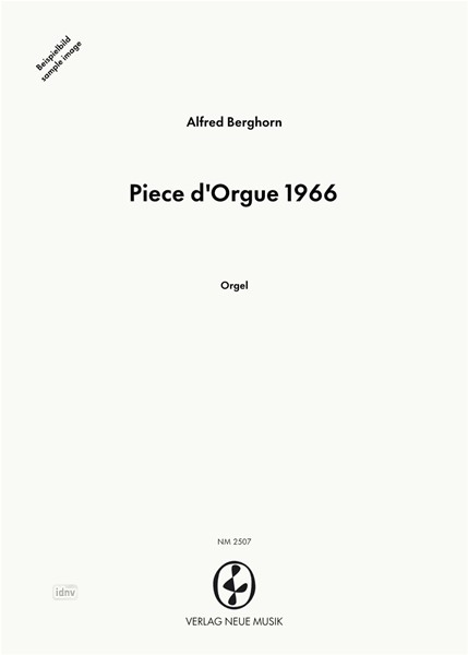 Piece d'Orgue 1966 für Orgel