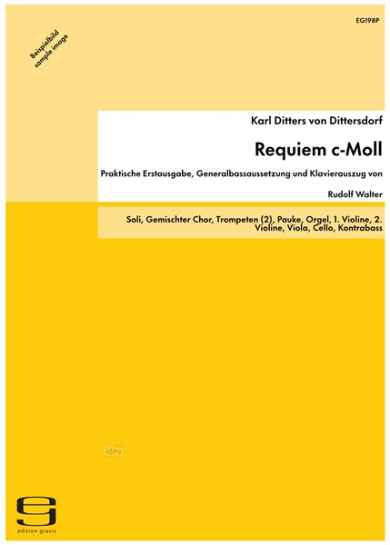 Requiem c-Moll für gemischten Chor, Solo-Quartett, Kammerorchester und Orgel