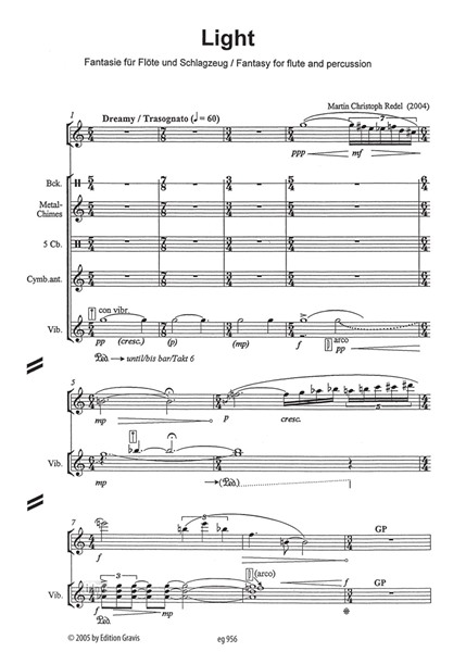 Light für Flöte und Schlagzeug op. 57 (2004) Light für Flöte und Schlagzeug op. 57 (2004)