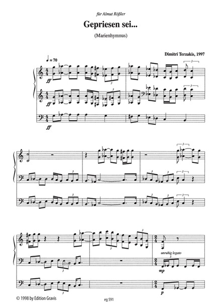 Gepriesen sei für Orgel (1990-92) Gepriesen sei für Orgel (1990-92)