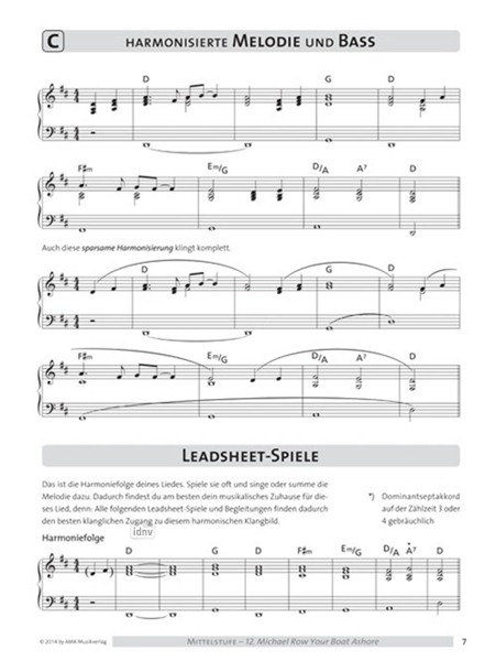 KLAVIER - Erster Weg zum Spielen nach Akkordsymbolen. II KLAVIER - Erster Weg zum Spielen nach Akkordsymbolen. II