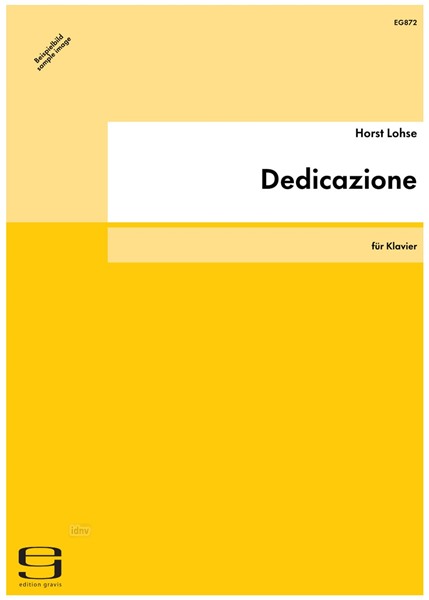 Dedicazione für Klavier (2003) Dedicazione für Klavier (2003)