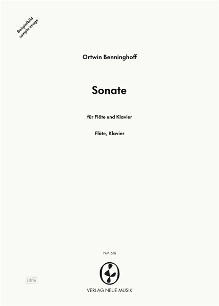 Sonate für Flöte und Klavier Sonate für Flöte und Klavier