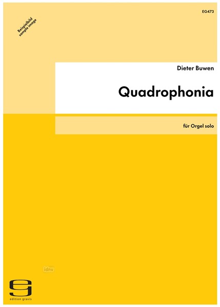 Quadrophonia für Orgel solo (1989)