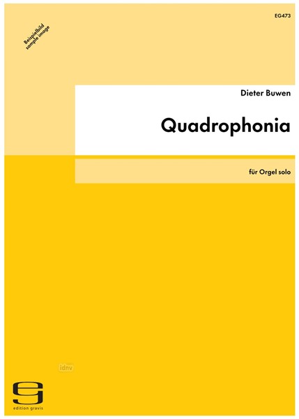Quadrophonia für Orgel solo (1989) Quadrophonia für Orgel solo (1989)