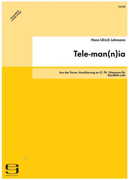 Tele-man(n)ia für Bassflöte solo (1998)